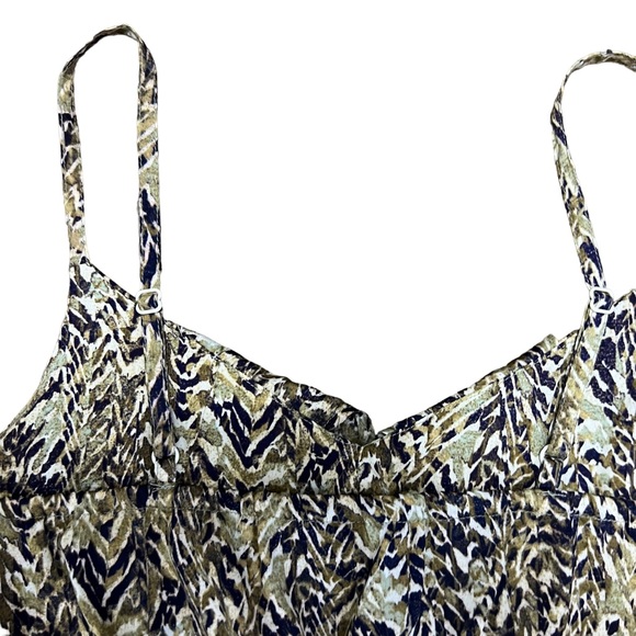 H&M Fit & Flare Spaghetti Strap Ruffle Dress Size 2 - Picture 5 of 7